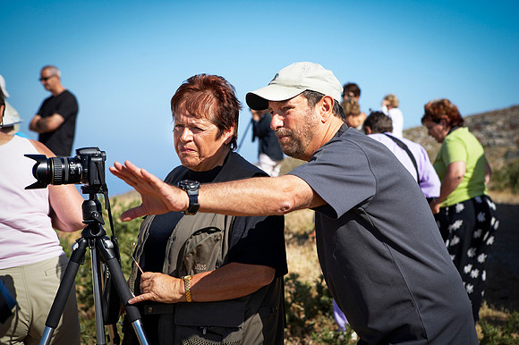 Nick and Photographers on Amorgos