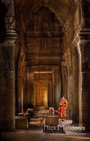 Monk at Angkor Wat