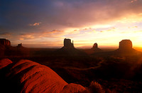 Monument Valley at sunset
