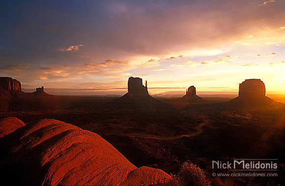 Monument Valley at sunset
