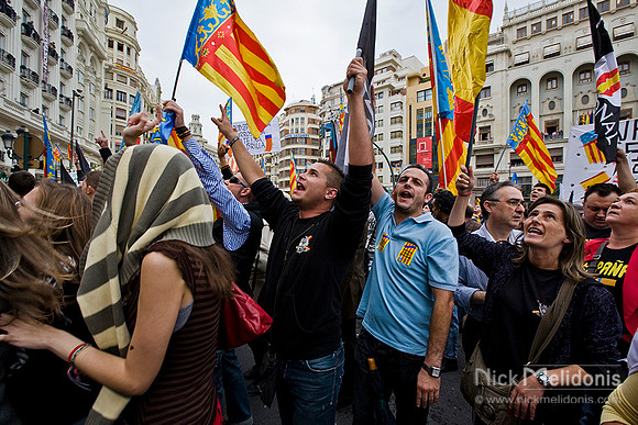 Barcelona Protest March 1