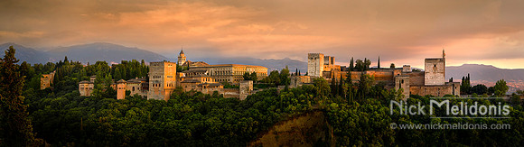 Alhambra at Sunset