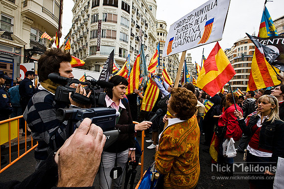 Barcelona Protest March 2